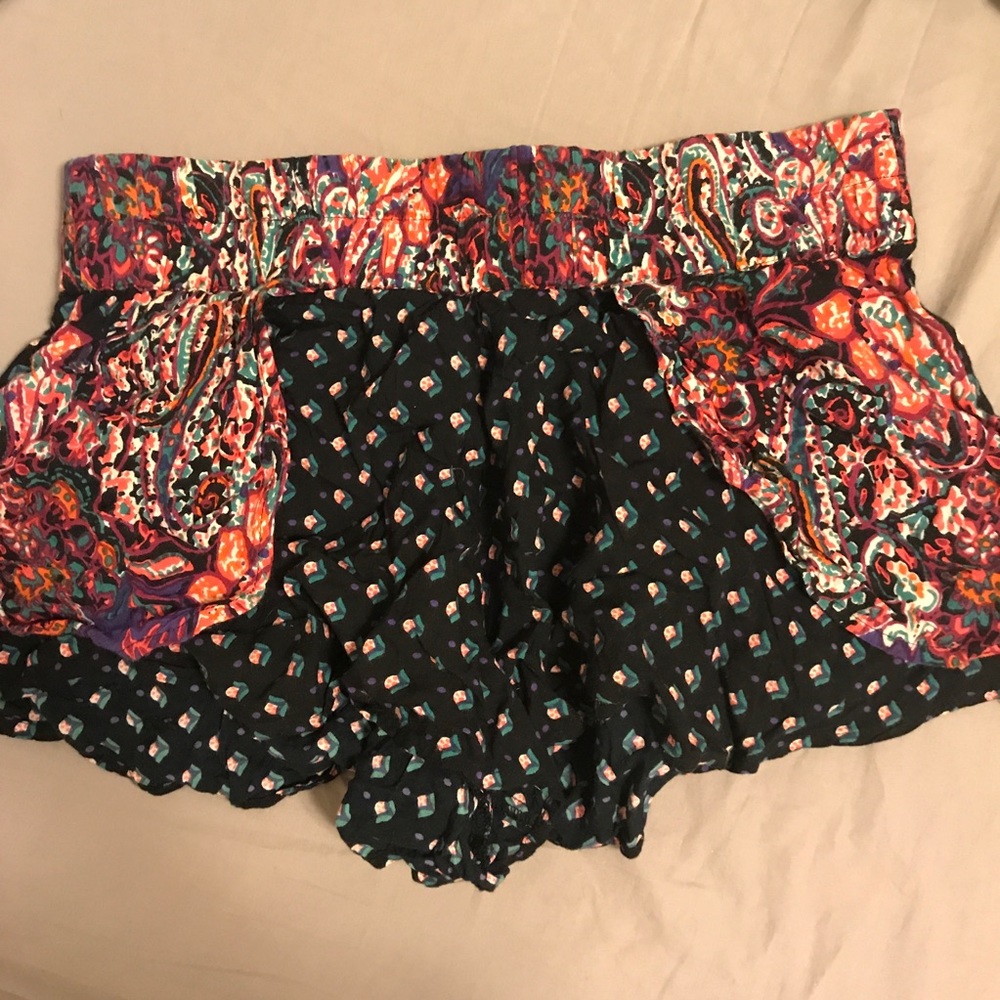 Urban Outfitters boho mixed-pattern shorts